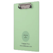 Eenvoudige Aangepaste Gepersonaliseerde Lichtgroen Klembord (Links)