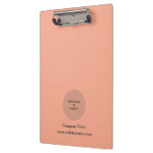 Eenvoudige aangepaste gepersonaliseerde perzik klembord (Links)