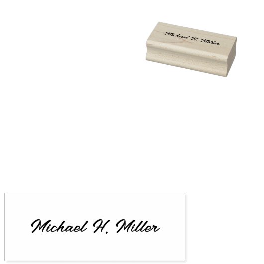 Eenvoudige aangepaste gepersonaliseerde scripthand rubberstempel (Gestempeld)