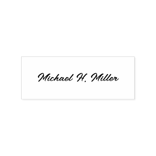 Eenvoudige aangepaste gepersonaliseerde scripthand rubberstempel (Afrduk)