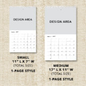 Eenvoudige aangepaste gezinsfotocollage moderne sc kalender