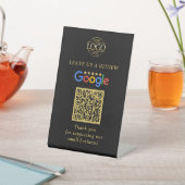 Eenvoudige Aangepaste Google Reviews QR-code Zakel Reclamebord Met Voetstuk (Insitu)