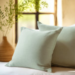Eenvoudige aangepaste groene achtergrond kussen<br><div class="desc">Eenvoudige elegante kalmerende salie-groene aangepaste achtergrond.</div>
