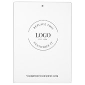 Eenvoudige, aangepaste, grote zakelijke Logo Klembord (Achterkant)