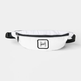 Eenvoudige aangepaste Initiaal naam Button Heuptasje