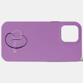 Eenvoudige aangepaste Initialen Hoesje-Mate iPhone Case-Mate iPhone Case (Achterkant (horizontaal))