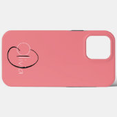 Eenvoudige aangepaste Initialen Hoesje-Mate iPhone Case-Mate iPhone Case (Achterkant (horizontaal))