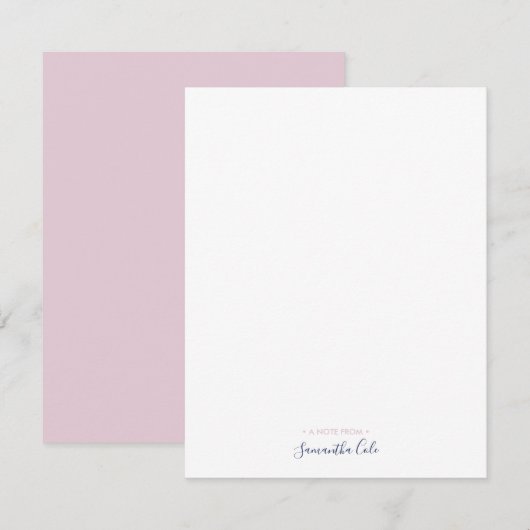Eenvoudige, aangepaste Kaart voor geblazen briefpa Notitiekaartje (Voorkant / Achterkant)