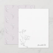 Eenvoudige, aangepaste Kaart voor geblazen briefpa Notitiekaartje (Voorkant / Achterkant)