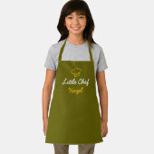 Eenvoudige aangepaste kalligrafie kleine chef-kok schort (Insitu)