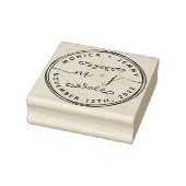 Eenvoudige aangepaste klassieke trouwnamen rubberstempel (Stempel)
