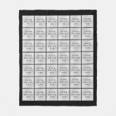 Eenvoudige aangepaste kleur voor 42-fotocollage fleece deken (Voorkant)