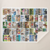 Eenvoudige aangepaste kleur voor 50 rechthoekige f sherpa deken (Voorkant (horizontaal))