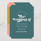 Eenvoudige aangepaste kleuren Modern Retro Boorcod Kaart (Voorkant / Achterkant)