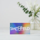 Eenvoudige aangepaste kleurengradiënt visitekaartje (Staand voorkant)