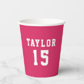 Eenvoudige aangepaste kleurvariatie papieren beker (Voorkant)