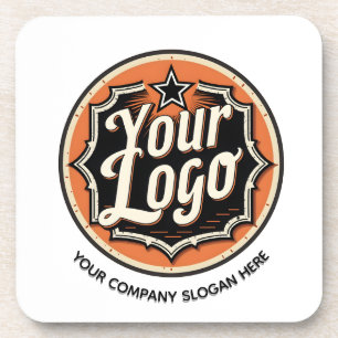 Eenvoudige Aangepaste Logo en Tekst Zakelijk Bier Onderzetter