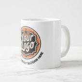 Eenvoudige Aangepaste Logo en Tekst Zakelijk Grote Koffiekop (Voorkant rechts)