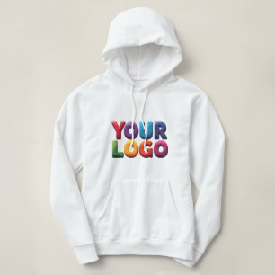 Eenvoudige Aangepaste Logo en Tekst Zakelijk Hoodie