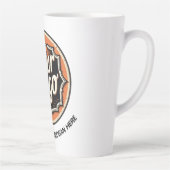 Eenvoudige Aangepaste Logo en Tekst Zakelijk Latte Mok (Rechts)