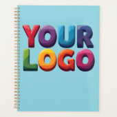 Eenvoudige Aangepaste Logo en Tekst Zakelijk Planner (Voorkant)