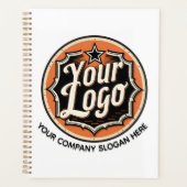 Eenvoudige Aangepaste Logo en Tekst Zakelijk Planner (Voorkant)