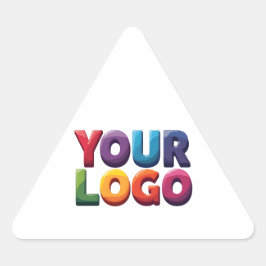 Eenvoudige Aangepaste Logo en Tekst Zakelijk Sticker