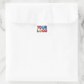 Eenvoudige Aangepaste Logo en Tekst Zakelijk Sticker (Tas)