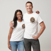 Eenvoudige Aangepaste Logo en Tekst Zakelijk T-shirt (Unisex)