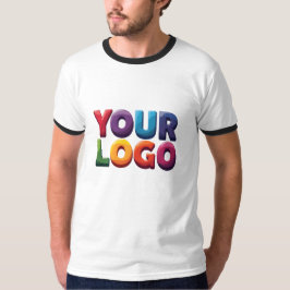 Eenvoudige Aangepaste Logo en Tekst Zakelijk T-shirt