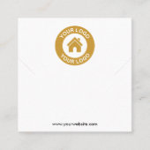 Eenvoudige, aangepaste Logo-Ketting voor racelet-k Vierkante Visitekaartje (Voorkant)