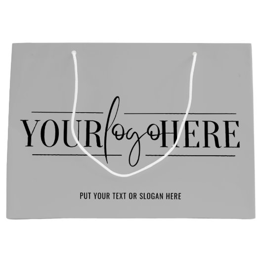 Eenvoudige aangepaste Logo met QR-code (Business G Groot Cadeauzakje (Voorkant)