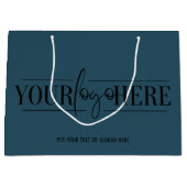 Eenvoudige aangepaste Logo met QR Code Business Na Groot Cadeauzakje (Voorkant)