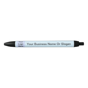 Eenvoudige aangepaste Logo Small Business Light Bl Zwarte Inkt Pen