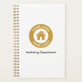 Eenvoudige aangepaste Logo voor bedrijven en tekst Planner (Voorkant)