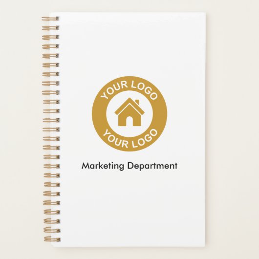 Eenvoudige aangepaste Logo voor bedrijven en tekst Planner (Voorkant)