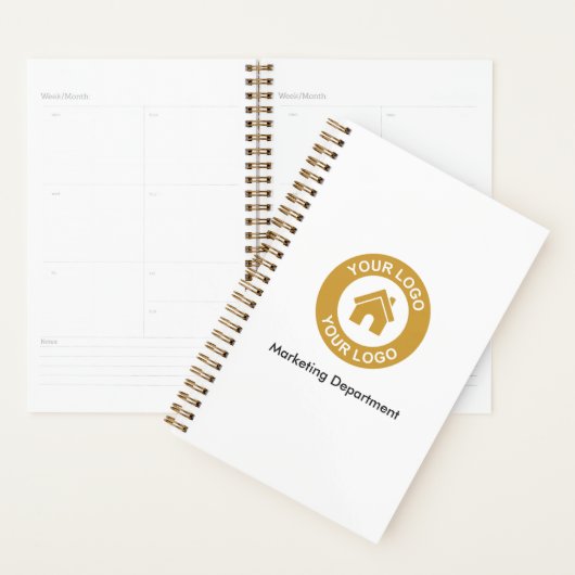 Eenvoudige aangepaste Logo voor bedrijven en tekst Planner (Display)