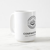 Eenvoudige aangepaste Logo voor speciale acties vo Koffiemok (Voorkant links)