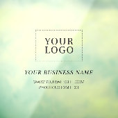 Eenvoudige aangepaste Logo voor zakelijk gebruik Raamsticker (Vel 3)