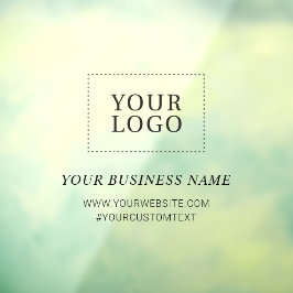 Eenvoudige aangepaste Logo voor zakelijk gebruik Raamsticker