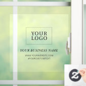 Eenvoudige aangepaste Logo voor zakelijk gebruik Raamsticker (Huis)