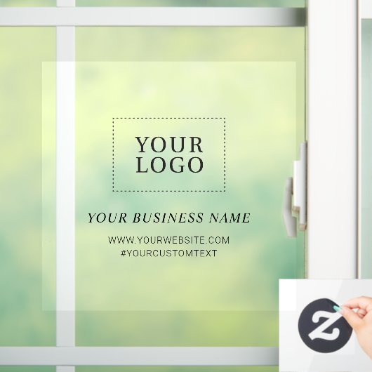 Eenvoudige aangepaste Logo voor zakelijk gebruik Raamsticker (Huis)