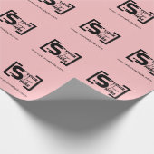 Eenvoudige, aangepaste Logo voor zakelijke promoti Cadeaupapier (Hoek)