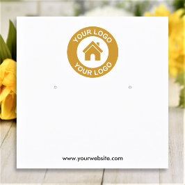 Eenvoudige, aangepaste Logo waarmee juwelen kunnen Vierkante Visitekaartje