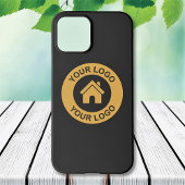 Eenvoudige, aangepaste Logo zwarte iPhone-tas voor iPhone Hoesje