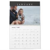Eenvoudige Aangepaste Minimalistische Moderne Gezi Kalender (Jan 2027)