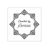 Eenvoudige aangepaste naam Logo Rubberstempel (Afrduk)