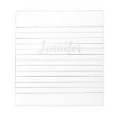 Eenvoudige aangepaste naam notitieblok (Voorkant)