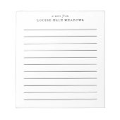 Eenvoudige aangepaste naam notitieblok (Voorkant)