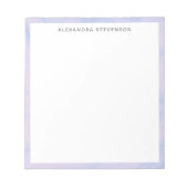 Eenvoudige, aangepaste naam van de Marble Border v Notitieblok (Voorkant)